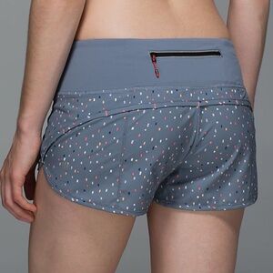 NWOT Lululemon Seawheeze Speed Short Confetti Cake Multi / Blue Denim